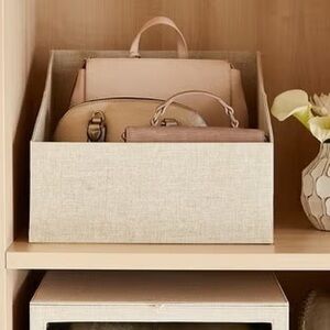 NWT Cambridge Purse Storage Bin
Color: Linen
